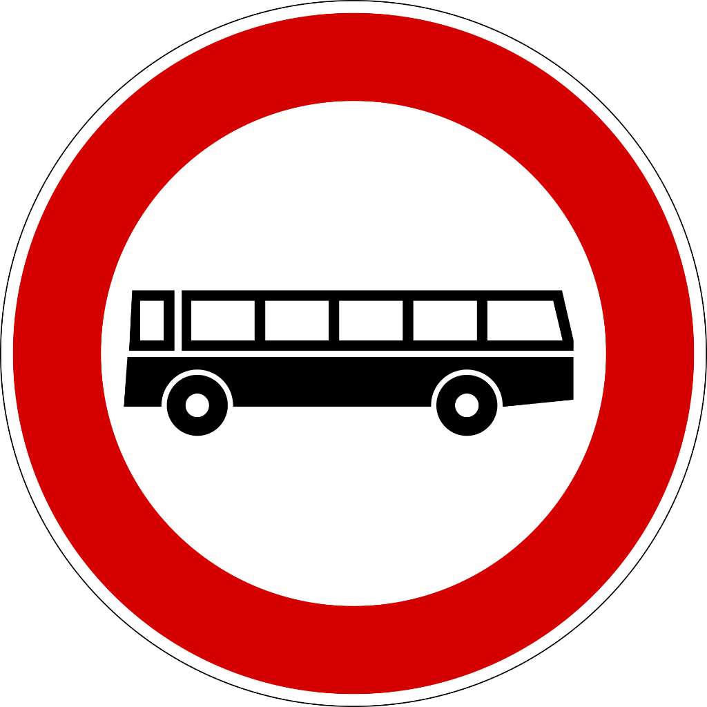 Divieto di transito agli autobus