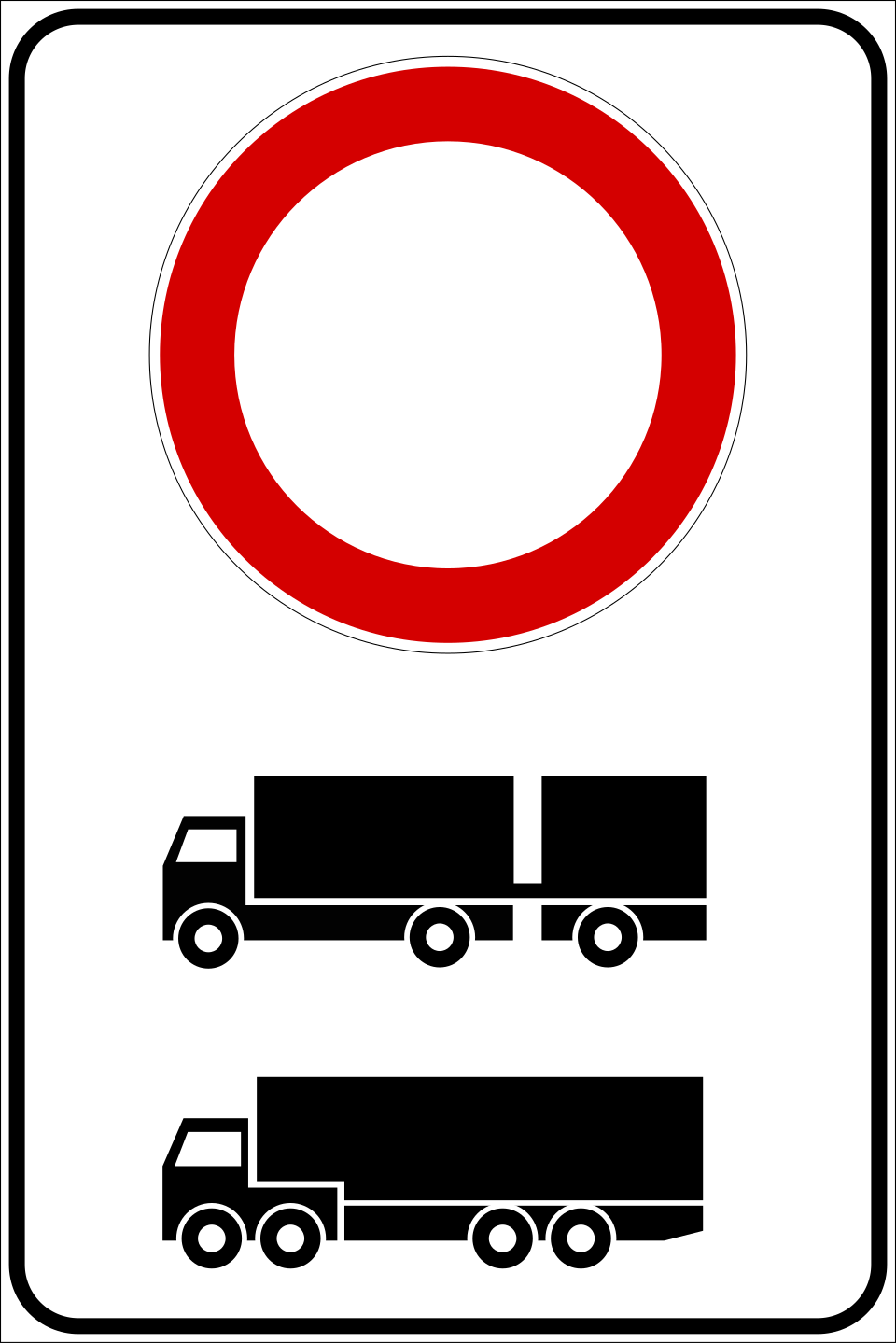 Divieto di transito per autotreni ed autoarticolati
