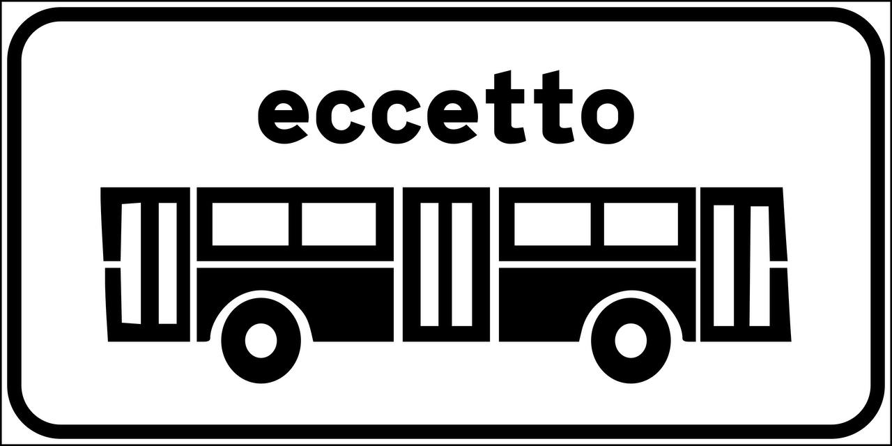 Eccezione per i veicoli rappresentati