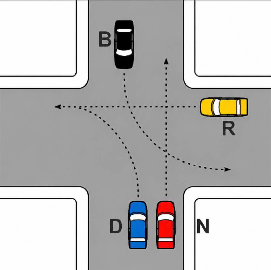 12. esempio di precedenza - (B) R D N B