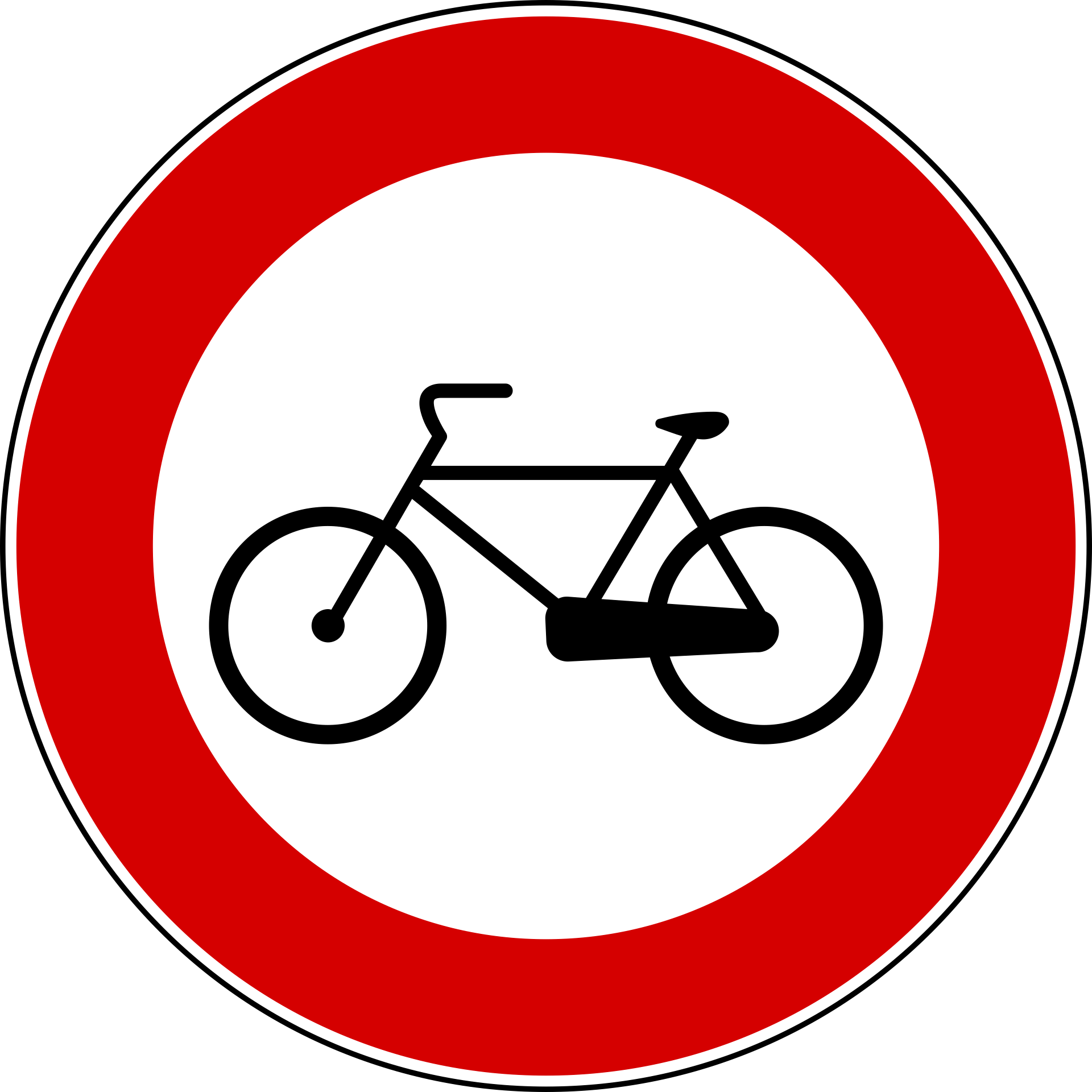 Divieto di transito ai velocipedi
